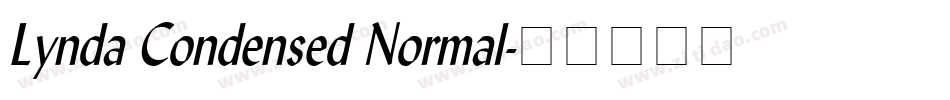 Lynda Condensed Normal字体转换